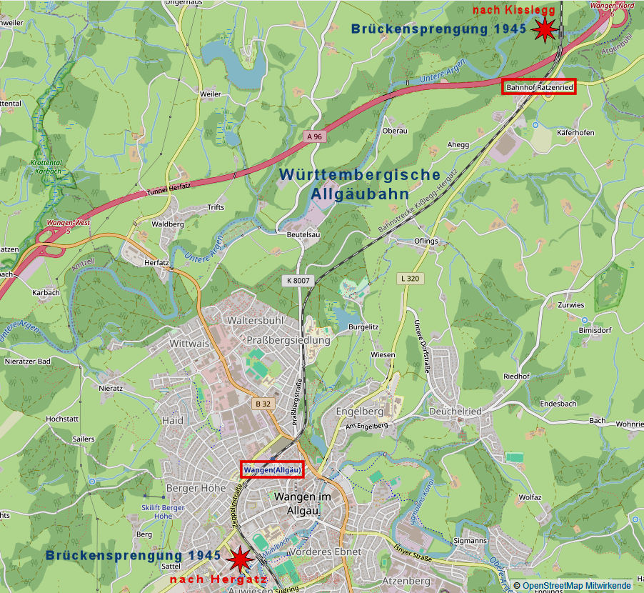 Brückensprengungen 1945